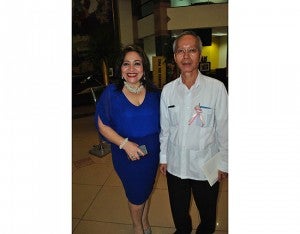 Dina Bulnes y Marco Chan.
