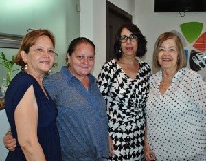 Patricia Abdu, Sasha Yuja, Florencia Fernández y Martha Bonilla de Hernández.
