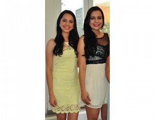 Cristina Medina y Leslie Anariba.