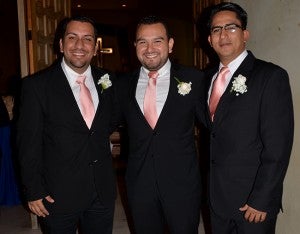 Flavio Núñez, Jahyro Mendoza y Cesar Midence.