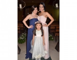 Karen Flores, Blanca Cáceres y Saory Milla.