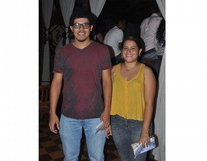 Leonardo Aguilar y Fabiola Oro.