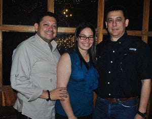 Joel Chávez, Olimpita Carranza y Héctor Fonseca.