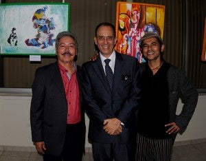 Julio Visquerra, Pedro Grave de Peralta e Iván Fiallos.