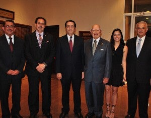 Luciano de Jesús Castellanos, Melo Bueso, Manuel Venancio Bueso, Jorge Bueso Arias, Camila y José Bueso.
