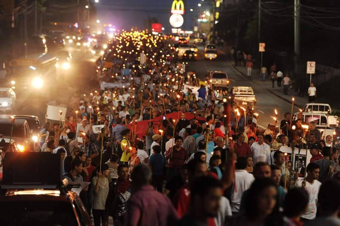 Marchas en Tegucigalpa.