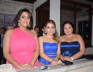 Jackie Rishmawi, Rita Almendarez y Ana Carolina Durón.