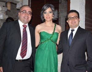 Marció Rodríguez, Ailyn Álvarez y Carlos Flores.