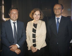Ketil Karlsen, Beatrix Kania y Miguel Albero.