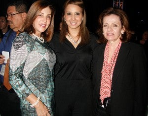 Marcia Villeda, Alejandra Hernández y María del Carmen Nasser.