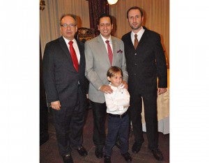 Victor Kawas, el abogado Paolo Alvarado, Andrés Martínez y René Francisco Kattán.