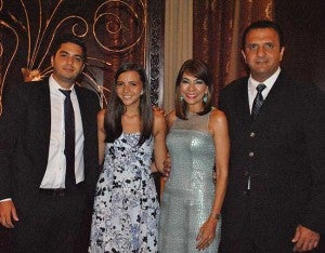 Nasry, Mary Ann, Ana Luisa y Samy Chahín.
