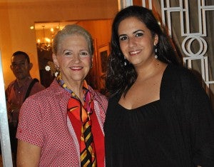 Joeli Faraj y Joyce de Andonie.