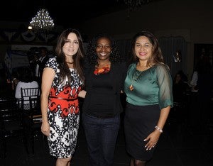 Hetze Tosta, Vanessa Reyes y Dévora Bonel.