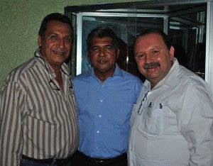 Alfonzo Flores, Marco Antonio Rodríguez y Marco Antonio Fajardo.