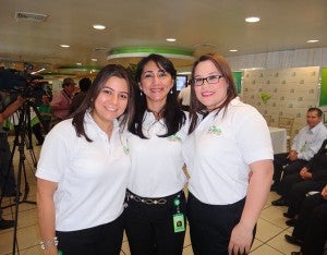 Gabriela Carvajal, Emma Mójica y Alejandra Mairena.