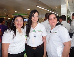 Alejandra Laínez, Tatiana Flores y Tania Sagastume.