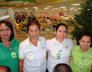 Olga Pérez, Lidia Cruz, Consuelo Sierra y Ana Díaz.