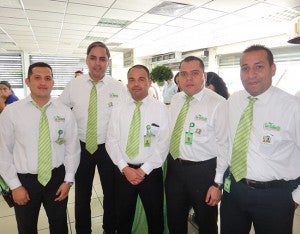 Hardy Luque, Marvin Godoy, Wilmer Chávez, Juan Carlos Sánchez y Mario Zavala.