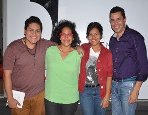 Javier Bonilla, Alejandra Bonilla, Silvia Bonilla y Bayardo Blandino.