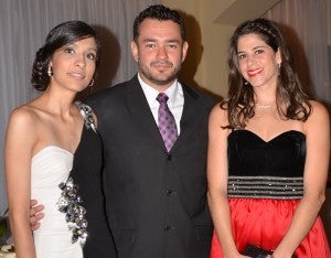 Carmen Ramírez,  Wilfredo Barahona y Denise Hilsaca.