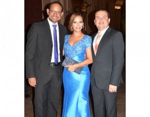 Oscar Banegas, Leeann  Hode y Yamil Hode.