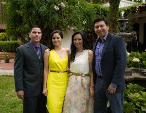 Andrés Espino, Isis Amaya, Karla Álvarez y Fernando Ponce.