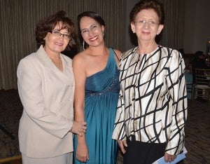 Doris Rivas, Jackie Guevara y Gloria Lorenzana.