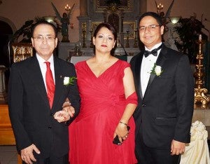 Segisfredo Cabrera, Gladys de Cabrera y Emilio José Cabrera.