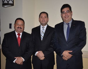 Rafael Medina, Carlos Melara y Fernando García Merino.