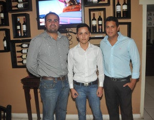 Emilio Ordoñez, Kevin Rivera y Rodrigo Ochoa.