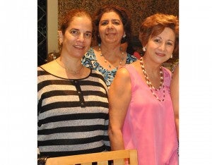 Ingrid Canahuati, Lilian Kawas y Lizeth Nassar.