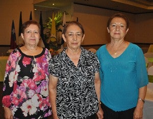 Ana Luisa, Martha y Sara Aguiluz.