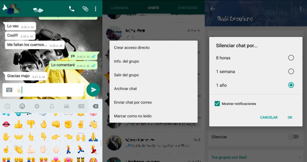 Disponible nueva actualización de WhatsApp Más emoticonos y bloqueo de contactos1