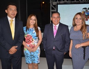 Carlos Medrano, Massiel Vallejo y Juan Ramón Mairena e Irina Cabezas.