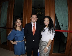 Lila Fúnez, Diego Pineda y Karina López.