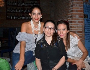 Carmen Danzilo, Marcia Perdomo y Karla Soto.
