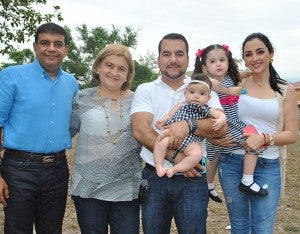 Carlos y Emilia Antúnez, Ferdinando, Martha, Renata Isabel y Martha Lucía Nájera.