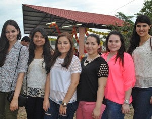 Andrea Padilla, Amy Flores, Dulce López, Ana Morales, María Ruano y Andrea Fajardo.