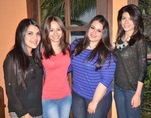 Andrea Pineda, Dessiree Destephen, Clarissa Carcomo y María José Aguiluz.