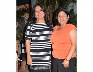 Lilian Velásquez y Nelly Rodríguez.