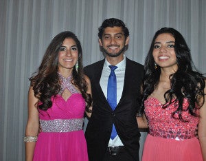 Amal Paredes, Carlos Euceda y Nancy Domínguez. 