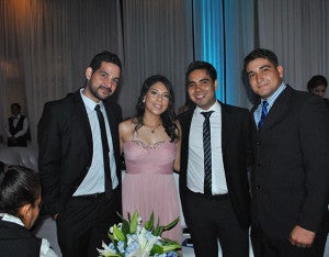 Marco Molina, Leyna Zelaya, Antonio Echeverry y William Gale. 