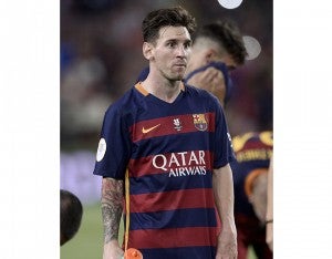 Messi refleja la decepción del Barcelona.