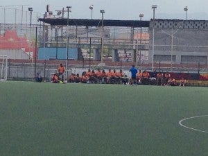 Entreno de Olimpia