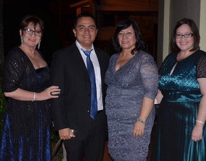 Gloria Arita, Lisandro Vallecillo, Lourdes Aguilar y Ercy Baide.
