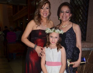 Wendy Chávez, Seida  Mendoza e Isabella Vázquez.