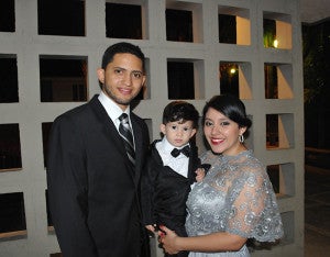Carlos, Luca y Jackie  Casco.