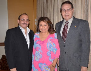 Tiburcio Jiménez, Melisa  Amaya y Nelson Jerez.