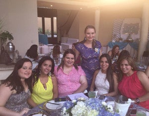 María Gabriela Alvarado, Sofía Garay, Macy Rodríguez, Susy Becker, Lissy Gámez y Karen Bueso.